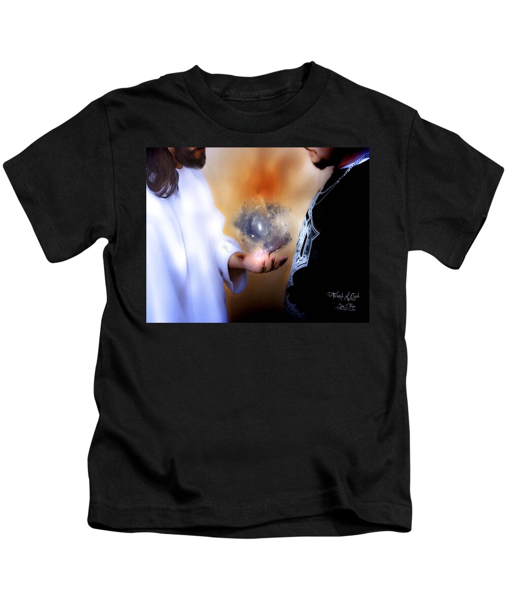 Friend Of God Kids T-Shirt featuring the digital art Friend of God by Jennifer Page