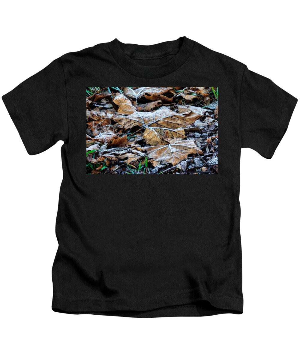 Autumn Kids T-Shirt featuring the photograph Frozen by Mike Gifford