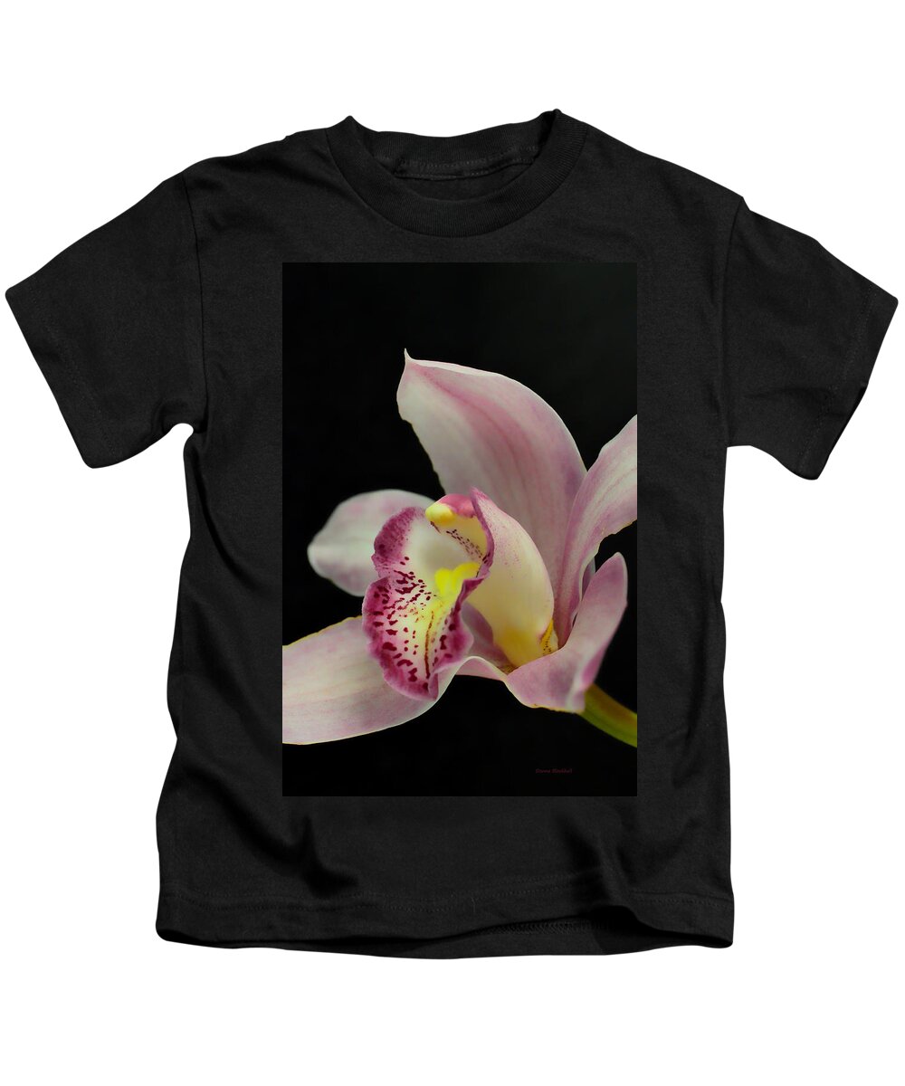 Orchid Kids T-Shirt featuring the photograph Glamour Pose by Donna Blackhall