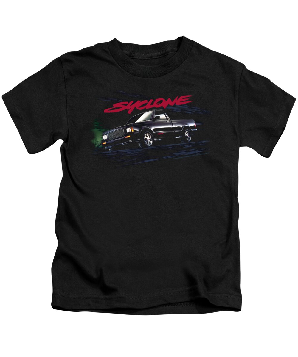  Kids T-Shirt featuring the digital art Gmc - Syclone by Brand A
