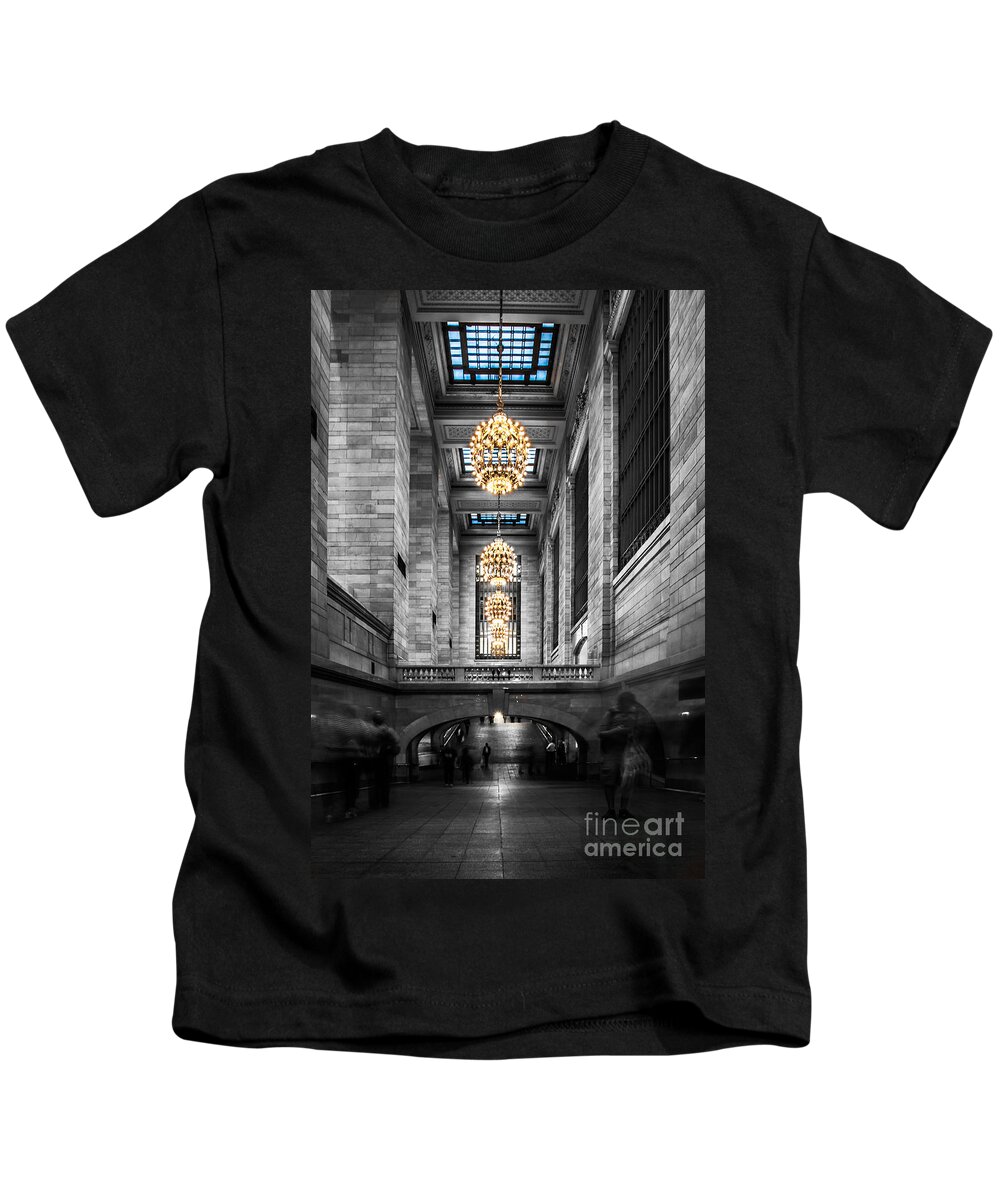 Nyc Kids T-Shirt featuring the photograph Grand Central Station III ck by Hannes Cmarits