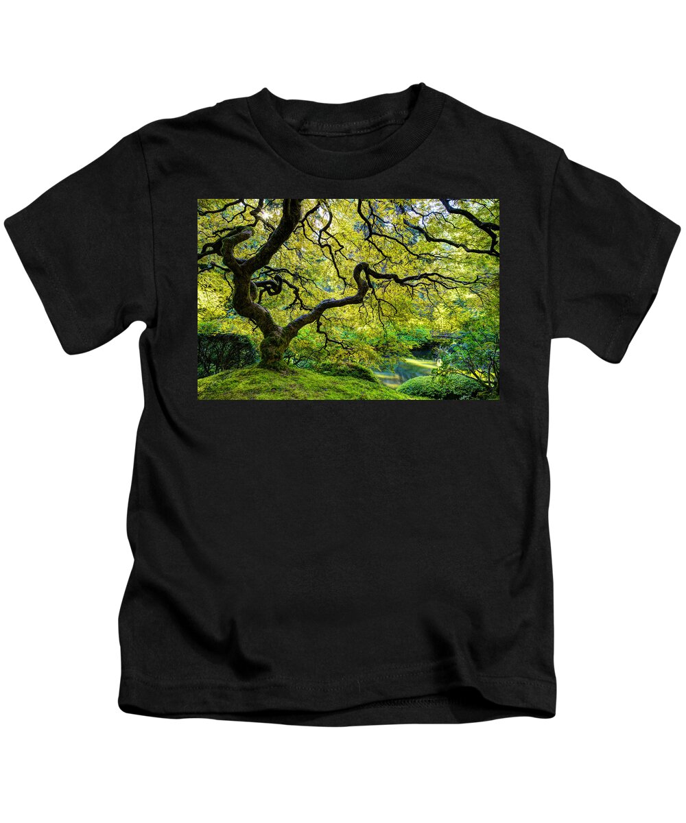 Maple Kids T-Shirt featuring the photograph Green by Dustin LeFevre