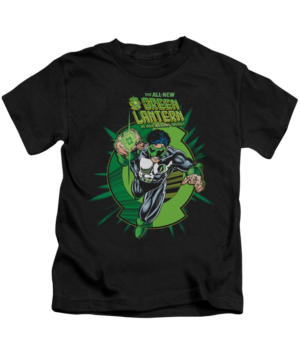 Kids T-Shirt featuring the digital art Green Lantern - Rayner Cover by Brand A