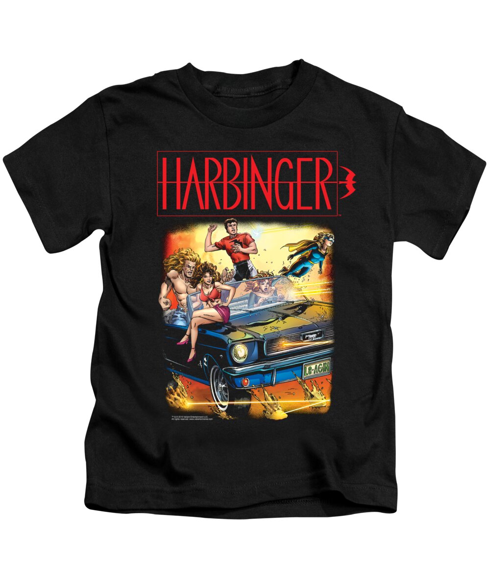 Kids T-Shirt featuring the digital art Harbinger - Vintage Harbinger by Brand A