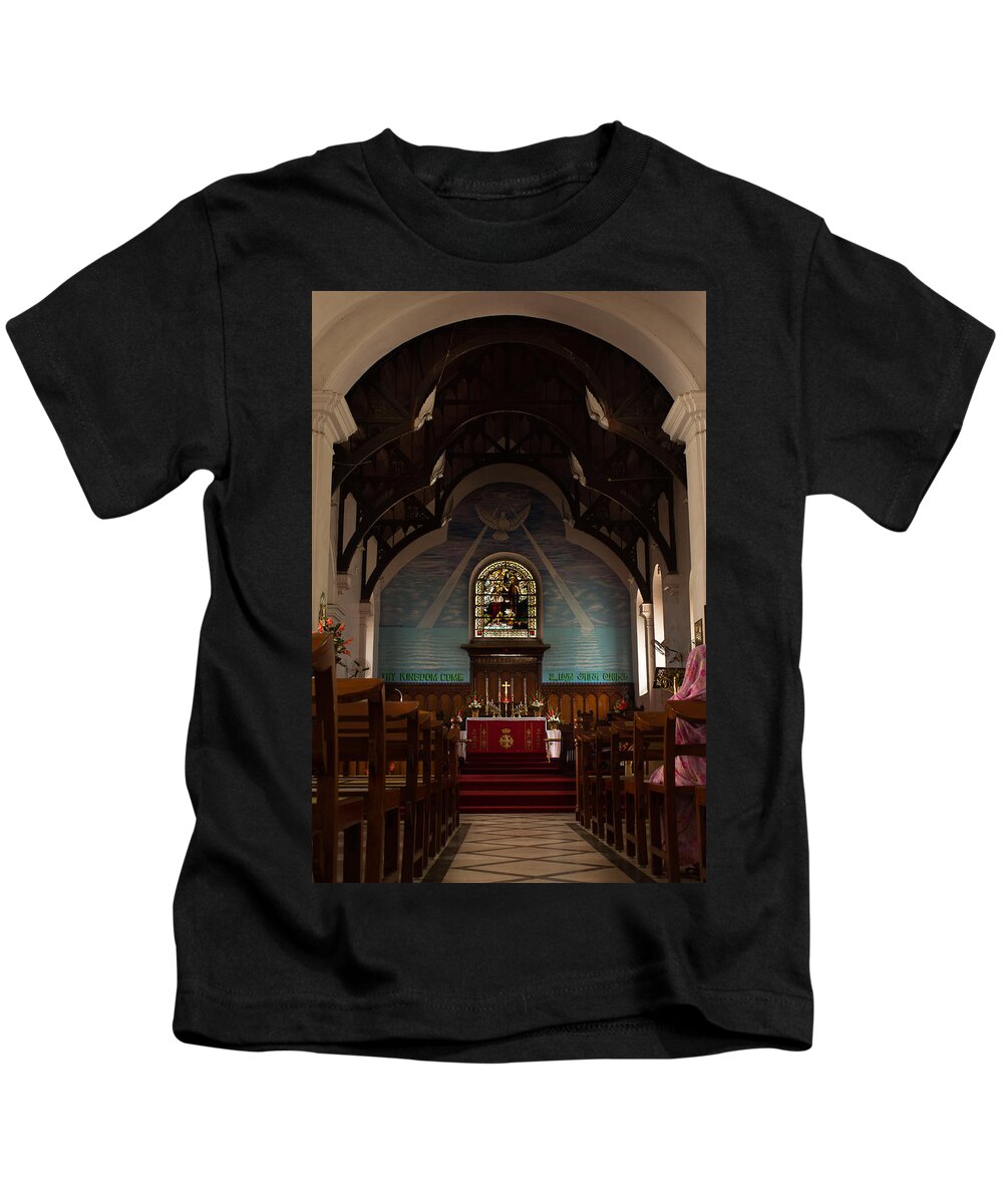 Holy Trinity Church Kids T-Shirt featuring the photograph Holy Trinity Church Bangalore by SAURAVphoto Online Store