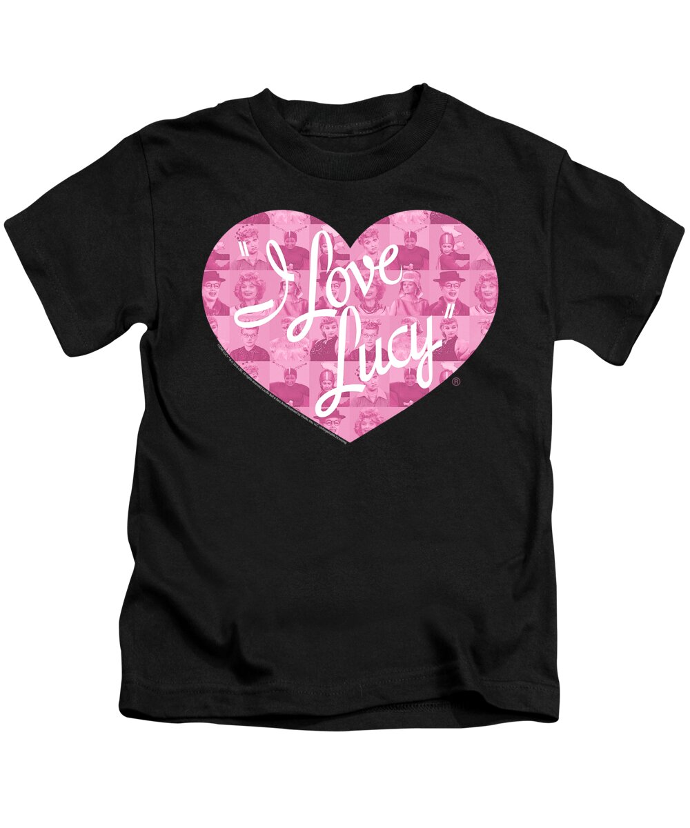  Kids T-Shirt featuring the digital art I Love Lucy - Many Moods Logo by Brand A