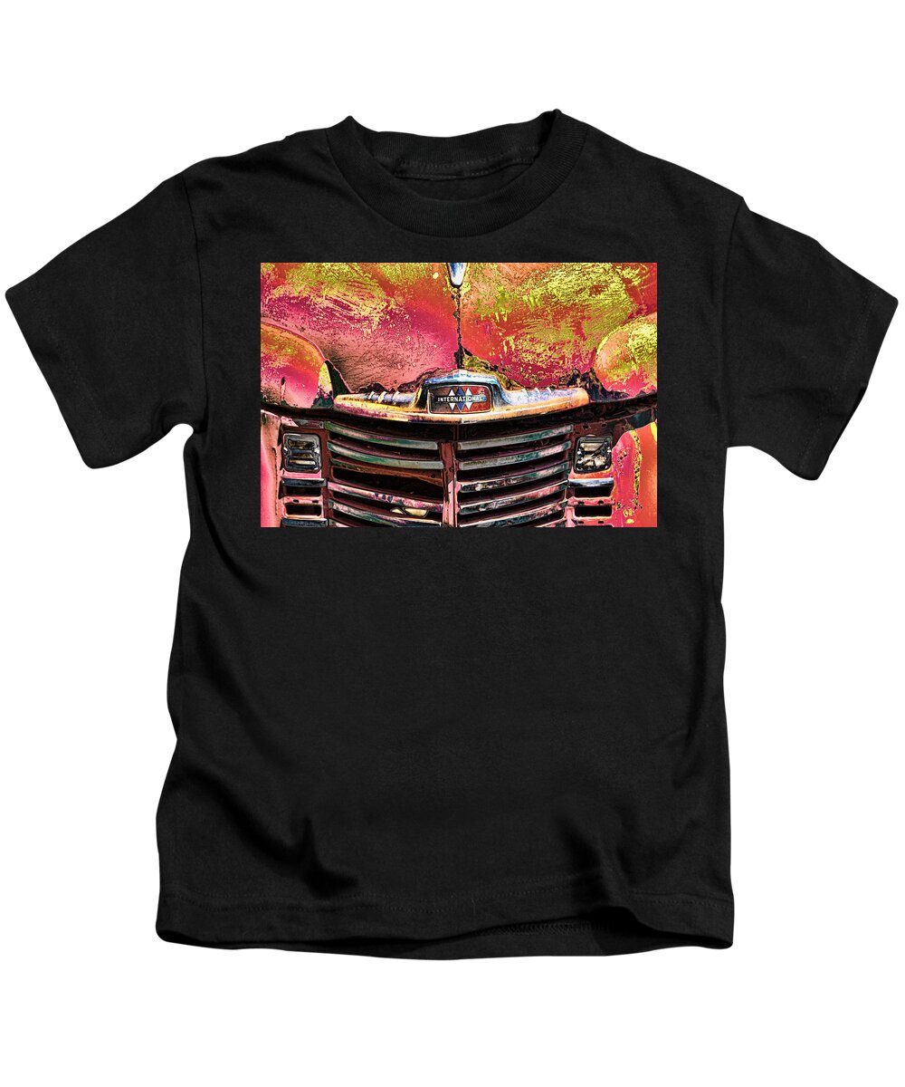 Ron Roberts Kids T-Shirt featuring the photograph International Truck by Ron Roberts
