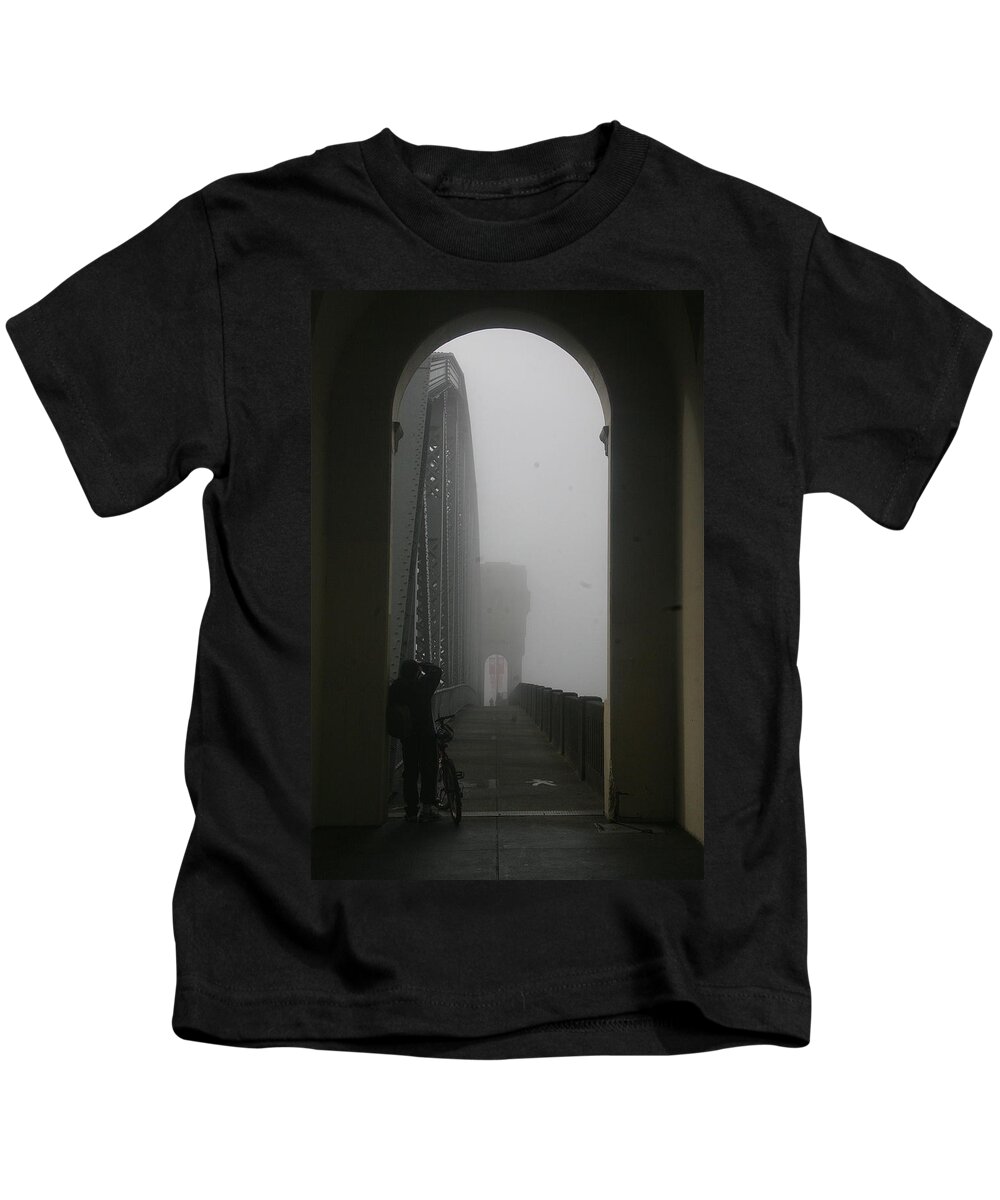 Fog Kids T-Shirt featuring the photograph Into The Void by Alicia Kent
