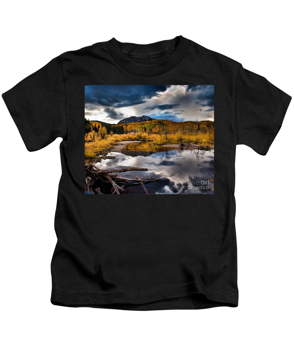 Nature Kids T-Shirt featuring the photograph Jack's Pond by Steven Reed