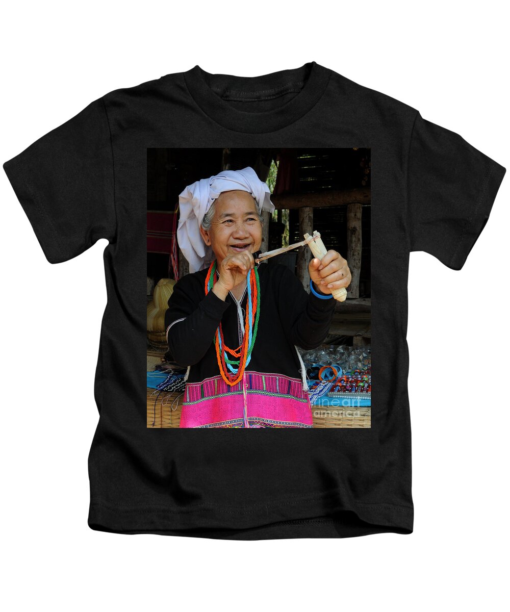 Thailand Kids T-Shirt featuring the photograph Just a Little Mischief by Vivian Christopher