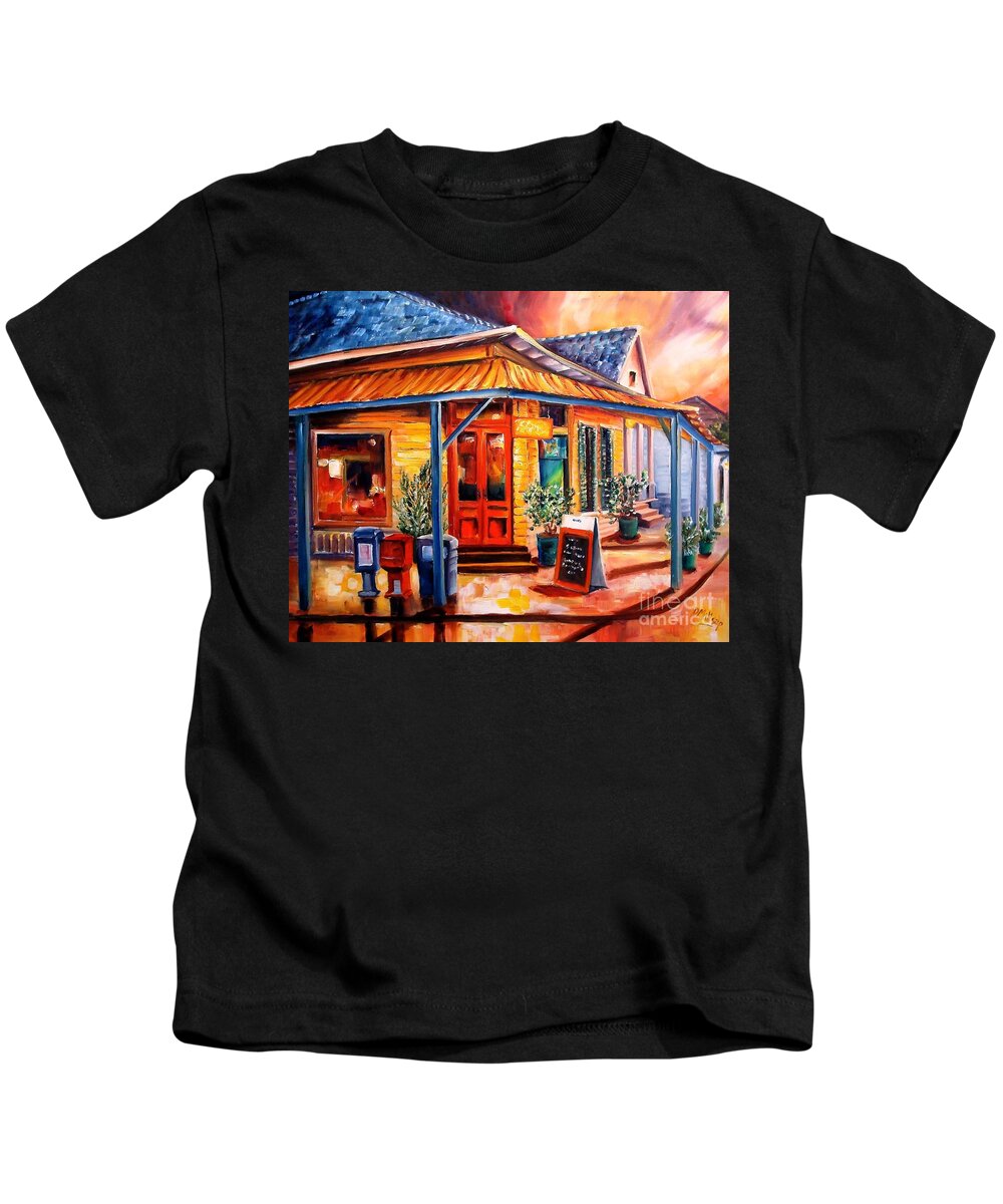 New Orleans Kids T-Shirt featuring the painting La Peniche in New Orleans by Diane Millsap