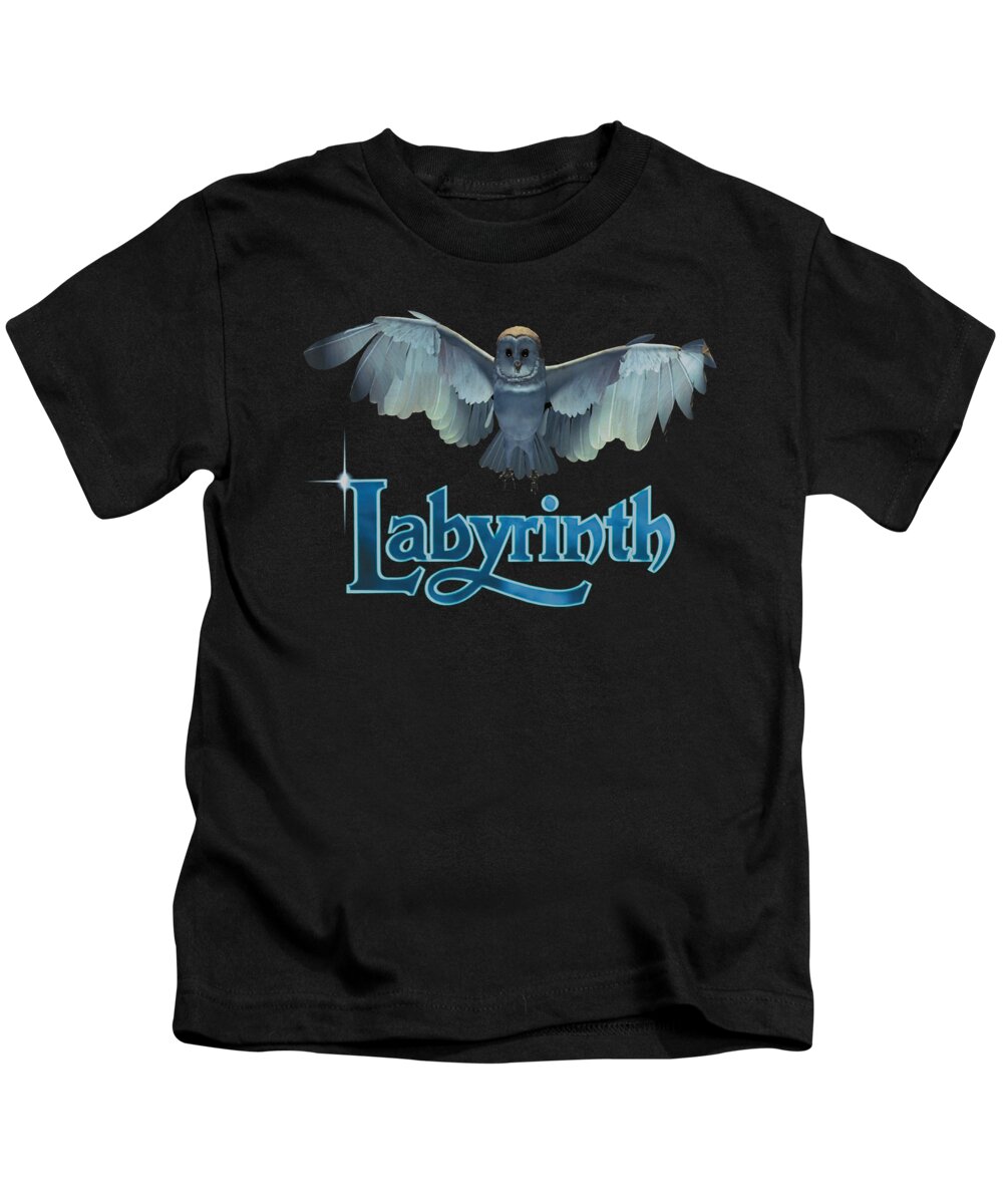 Labyrinth Kids T-Shirt featuring the digital art Labyrinth - Title Sequence by Brand A