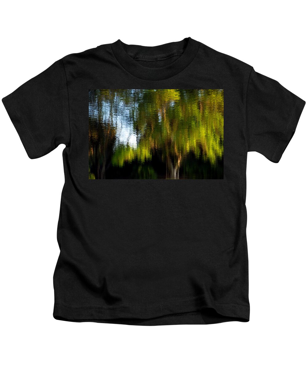 Trees Kids T-Shirt featuring the photograph Lake In Green by Lorenzo Cassina