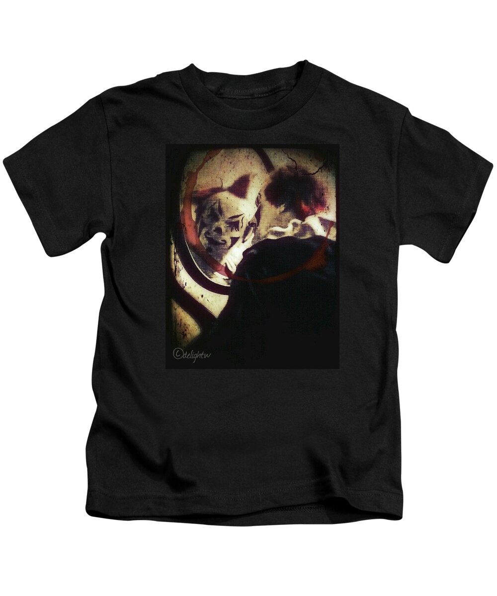 Clown Kids T-Shirt featuring the digital art Last Laugh by Delight Worthyn