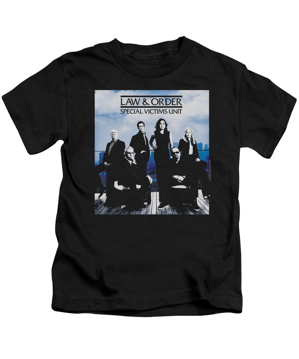 Law And Order Kids T-Shirt featuring the digital art Law And Order Svu - Crew 13 by Brand A