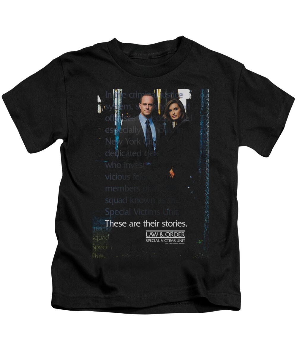 Law And Order Kids T-Shirt featuring the digital art Law And Order Svu - Svu by Brand A