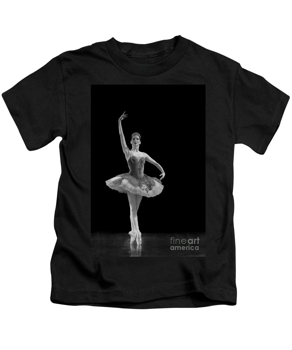Clare Bambers Kids T-Shirt featuring the photograph Le Corsaire - Pas de Deux. by Clare Bambers