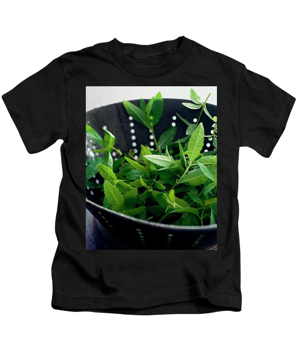 Cooking Kids T-Shirt featuring the photograph Lemon Verbena Herbs by Romulo Yanes