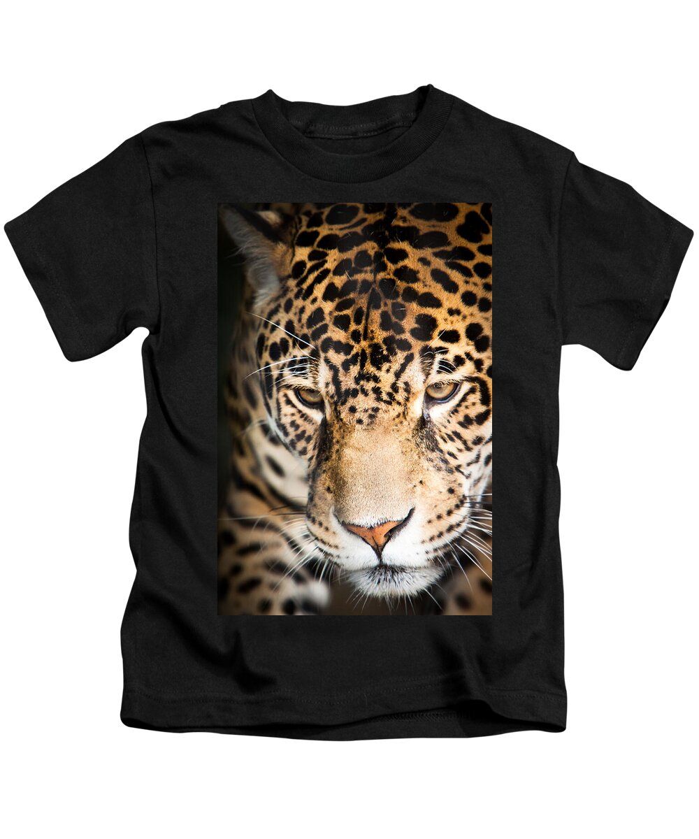 Animal Kids T-Shirt featuring the photograph Leopard resting by John Wadleigh