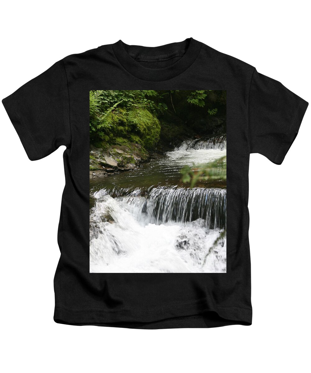 Closeup Kids T-Shirt featuring the photograph Little Creek Falls by Rich Collins