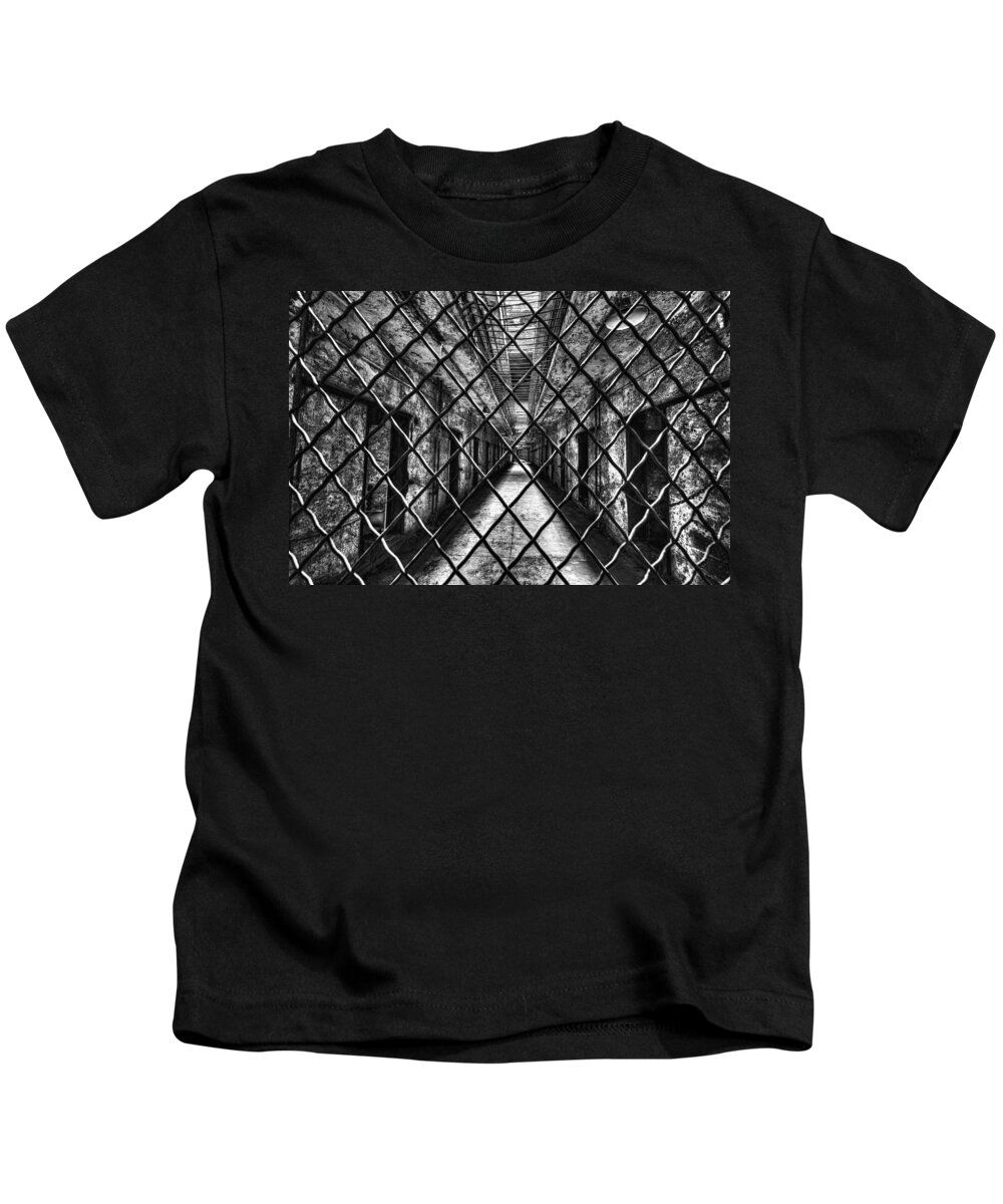 Prison Kids T-Shirt featuring the photograph Locked Down by Rob Dietrich