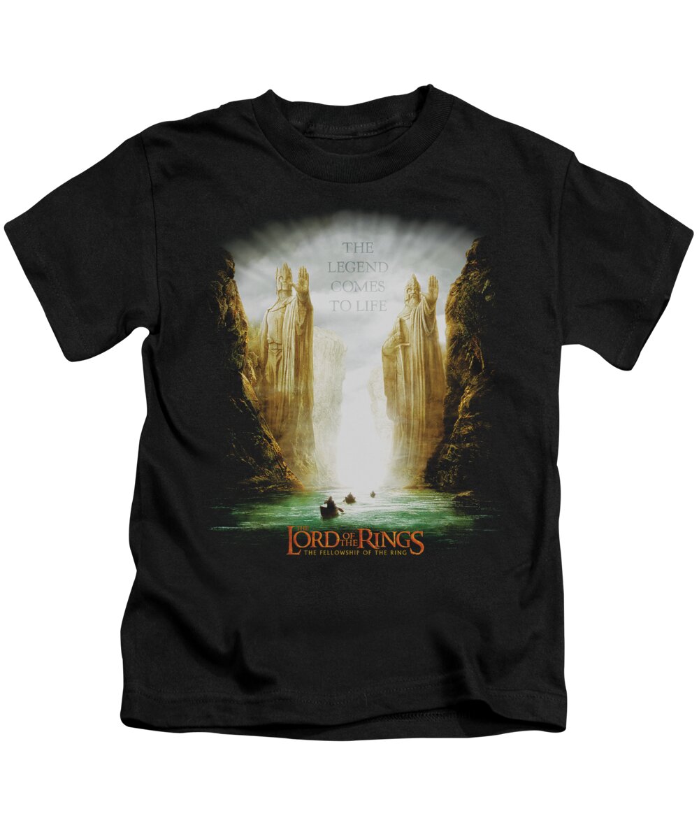  Kids T-Shirt featuring the digital art Lor - Kings Of Old by Brand A