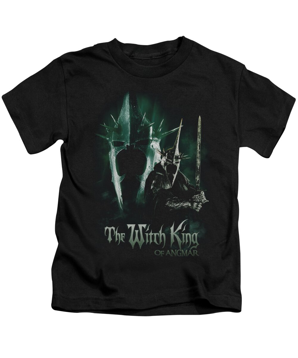 Kids T-Shirt featuring the digital art Lor - Witch King by Brand A