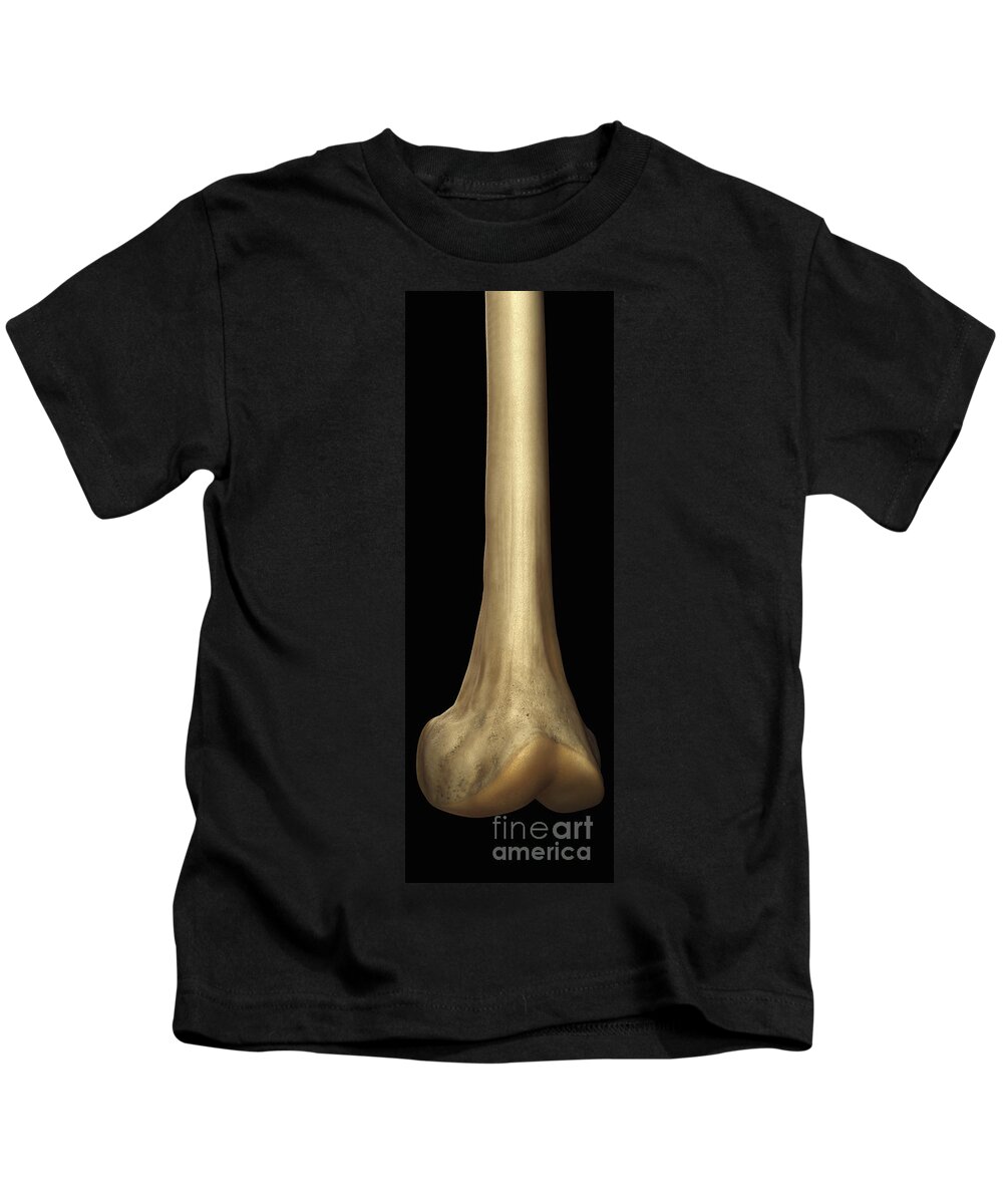 Digitally Generated Image Kids T-Shirt featuring the photograph Lower Part Of The Femur Bone by Science Picture Co