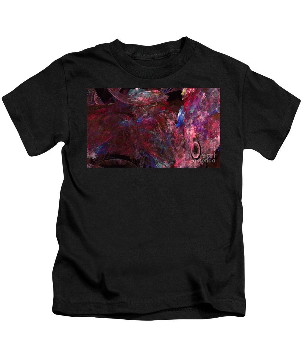 Abstract Kids T-Shirt featuring the digital art Luna by Christy Leigh