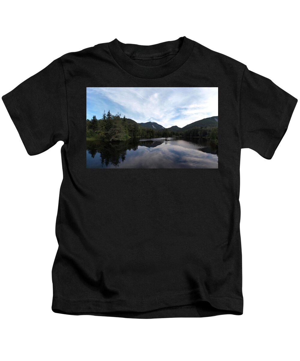 Mount Marcy Kids T-Shirt featuring the photograph Marcy Dam Pond by Joshua House