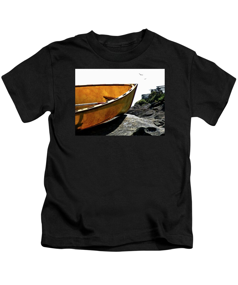 Marooned Kids T-Shirt featuring the photograph Marooned by Micki Findlay