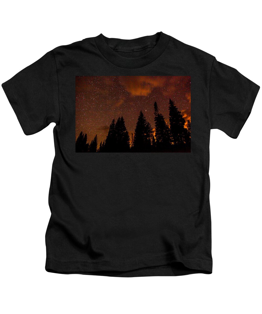 Meteor Kids T-Shirt featuring the photograph Meteor Shower by Kevin Dietrich