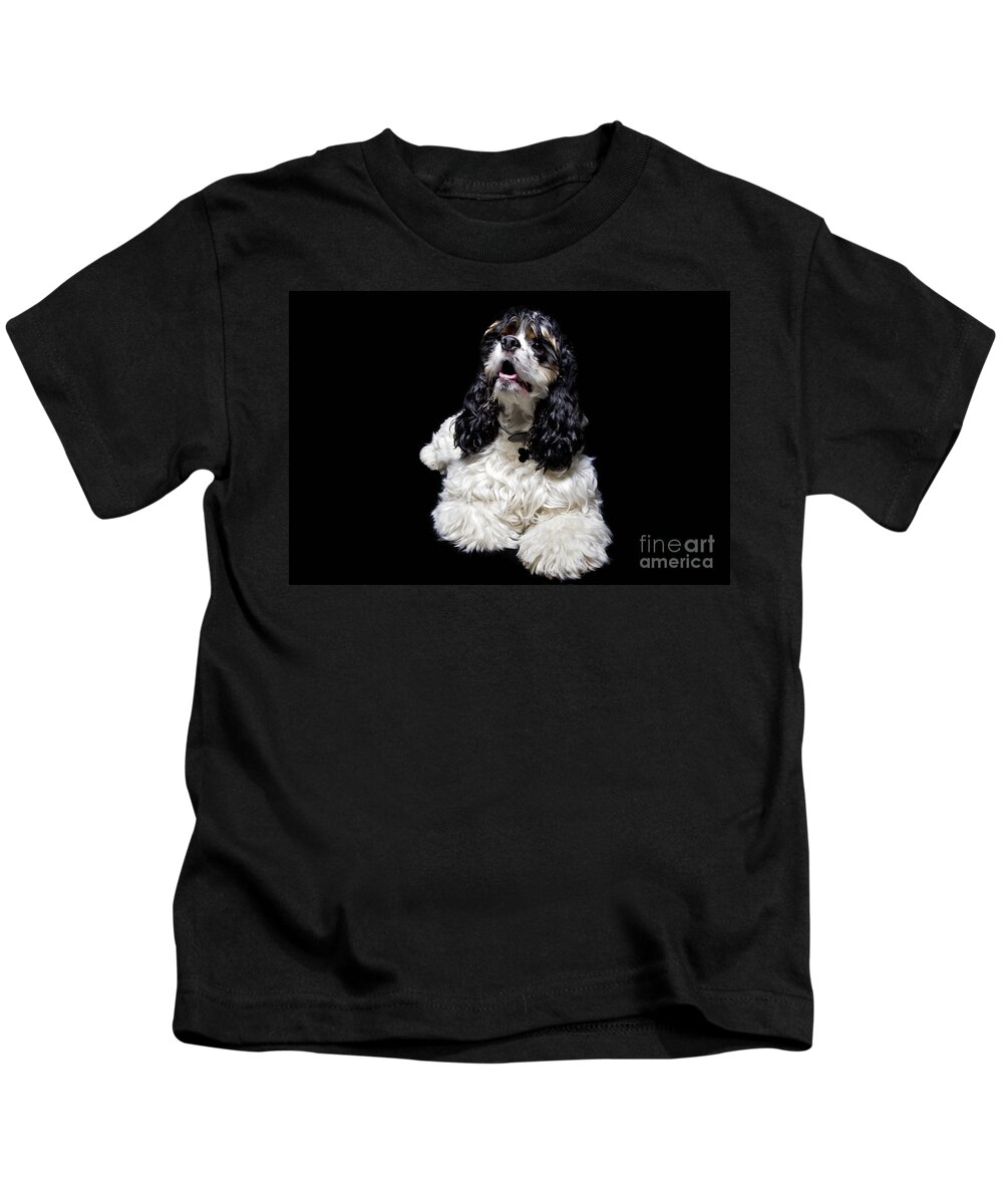 Dog Kids T-Shirt featuring the photograph Mori The Dog by Gunnar Orn Arnason