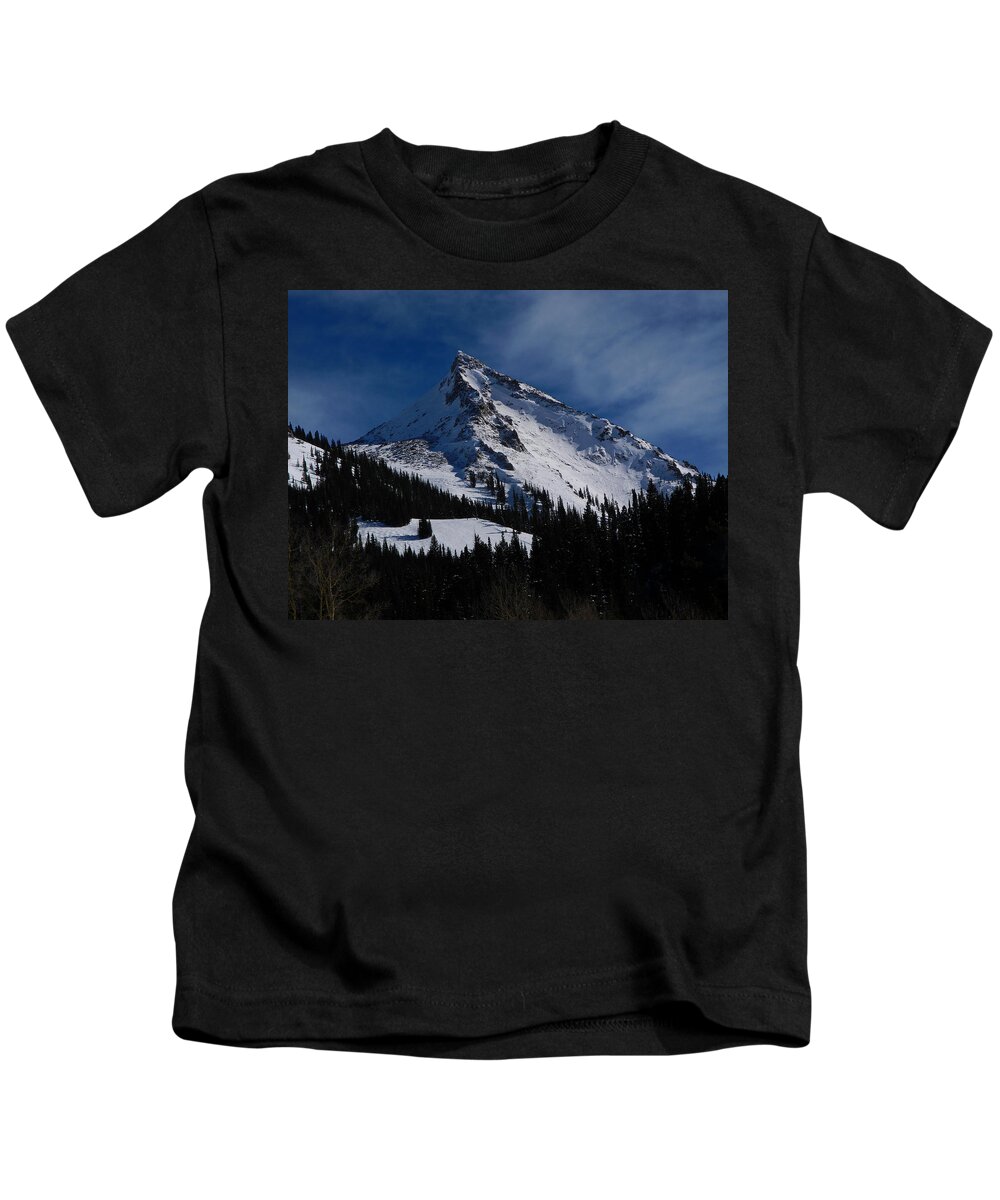 Mount Crested Butte Kids T-Shirt featuring the photograph Mount Crested Butte by Raymond Salani III