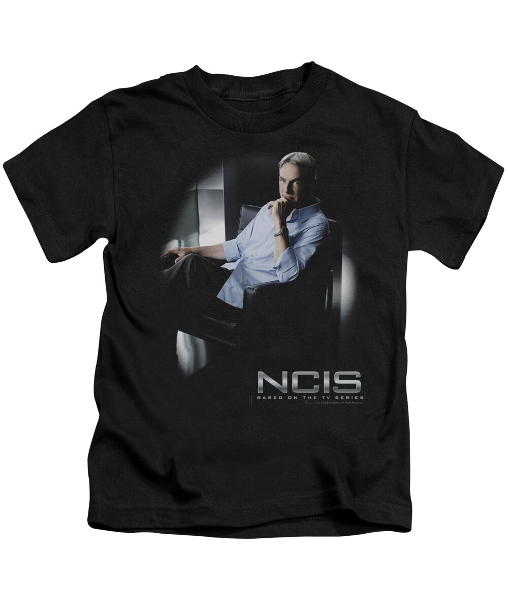 NCIS Kids T-Shirt featuring the digital art Ncis - Gibbs Ponders by Brand A