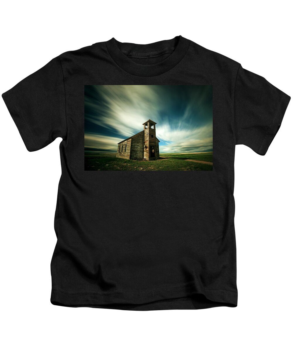 Old Kids T-Shirt featuring the photograph Old Cottonwood Church by Todd Klassy