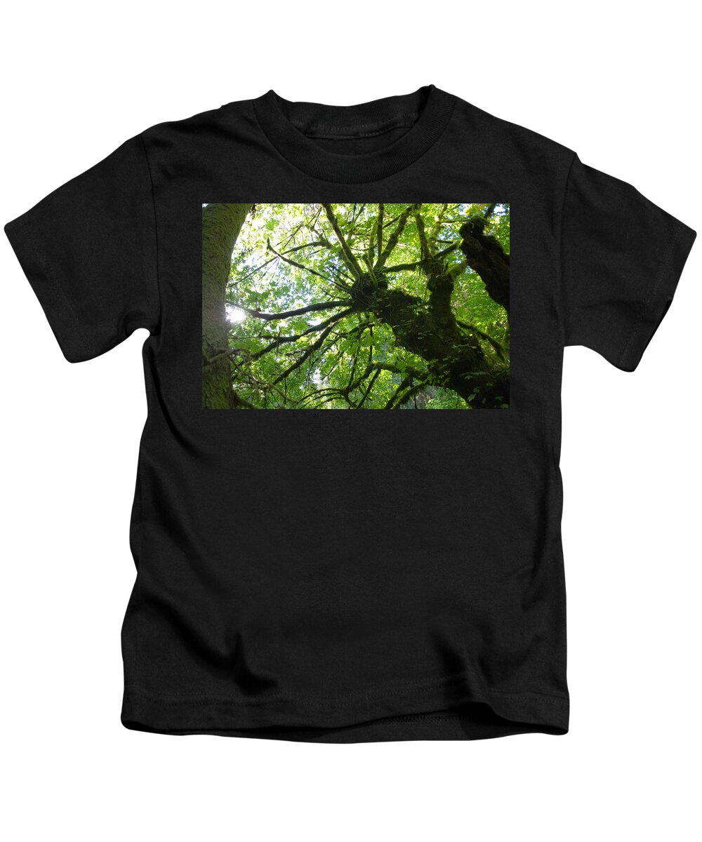 Forest Kids T-Shirt featuring the photograph Old Growth Tree in Forest by Shane Kelly