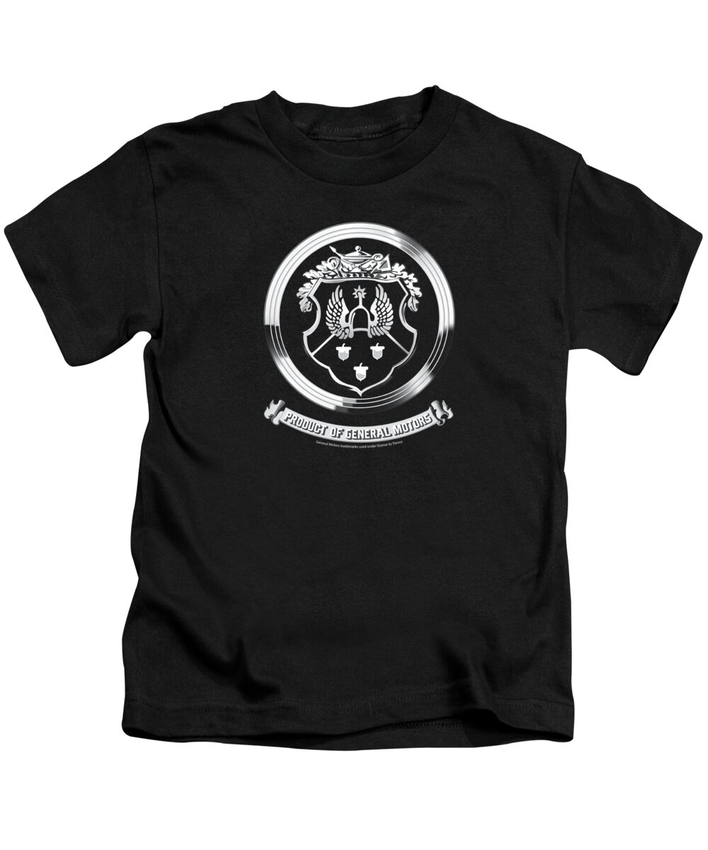  Kids T-Shirt featuring the digital art Oldsmobile - 1930s Crest Emblem by Brand A