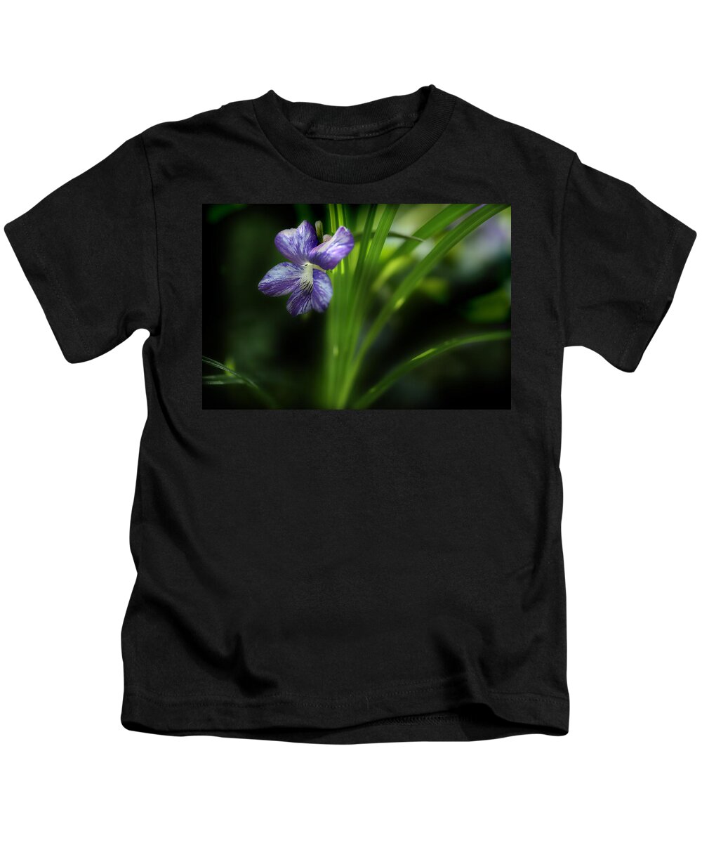 Purple Violet Kids T-Shirt featuring the photograph One Fine Morning by Michael Eingle