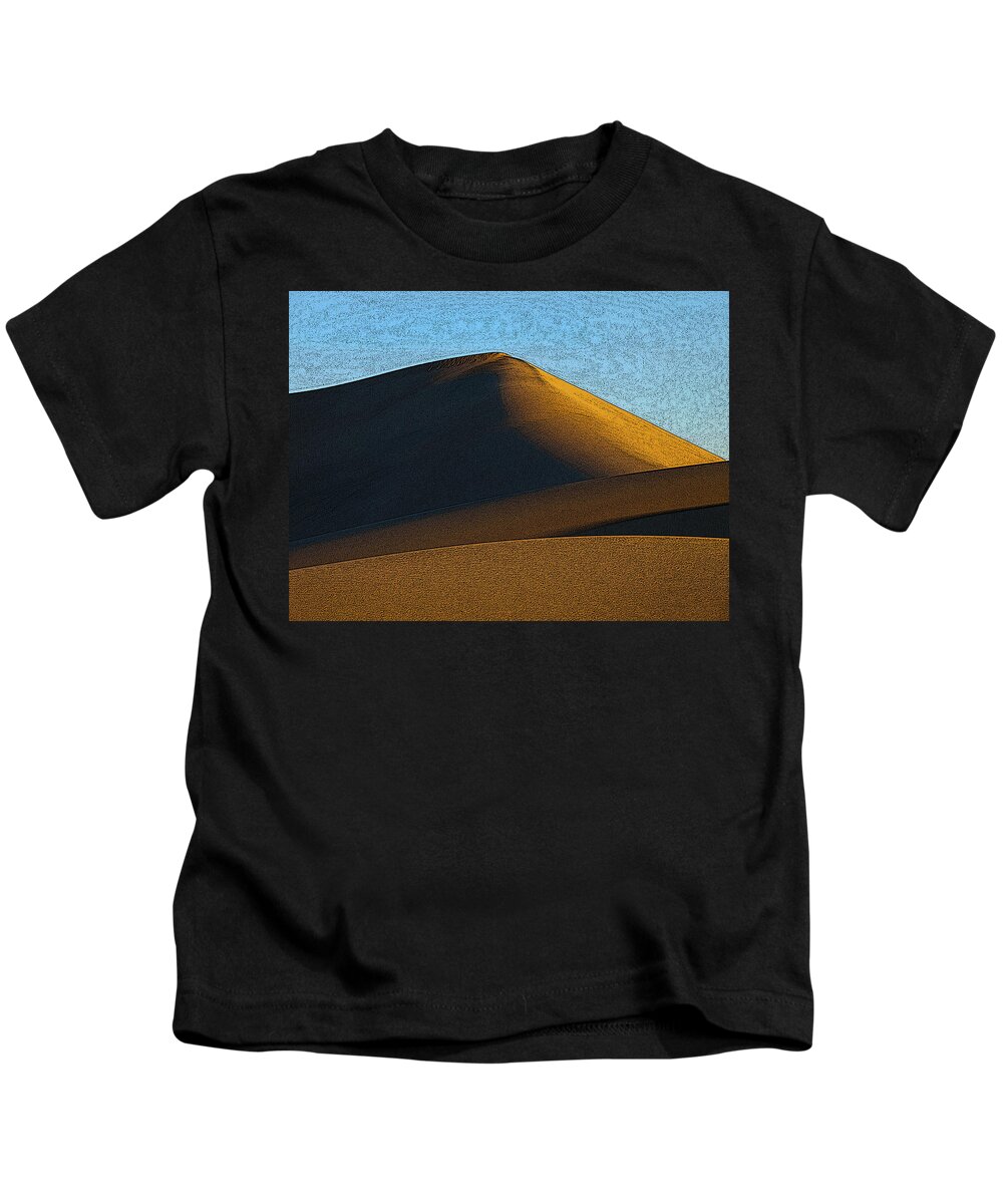 Dunes Kids T-Shirt featuring the photograph Only Mad Dogs and Englishmen by Joe Schofield