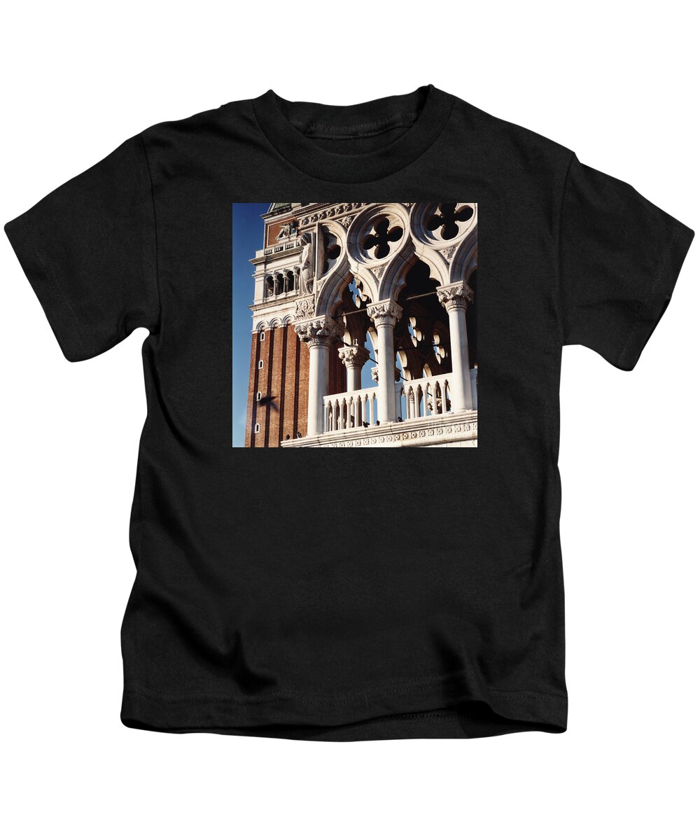 Palazzo Ducale Kids T-Shirt featuring the photograph Palazzo Ducale and Campanile by Riccardo Mottola