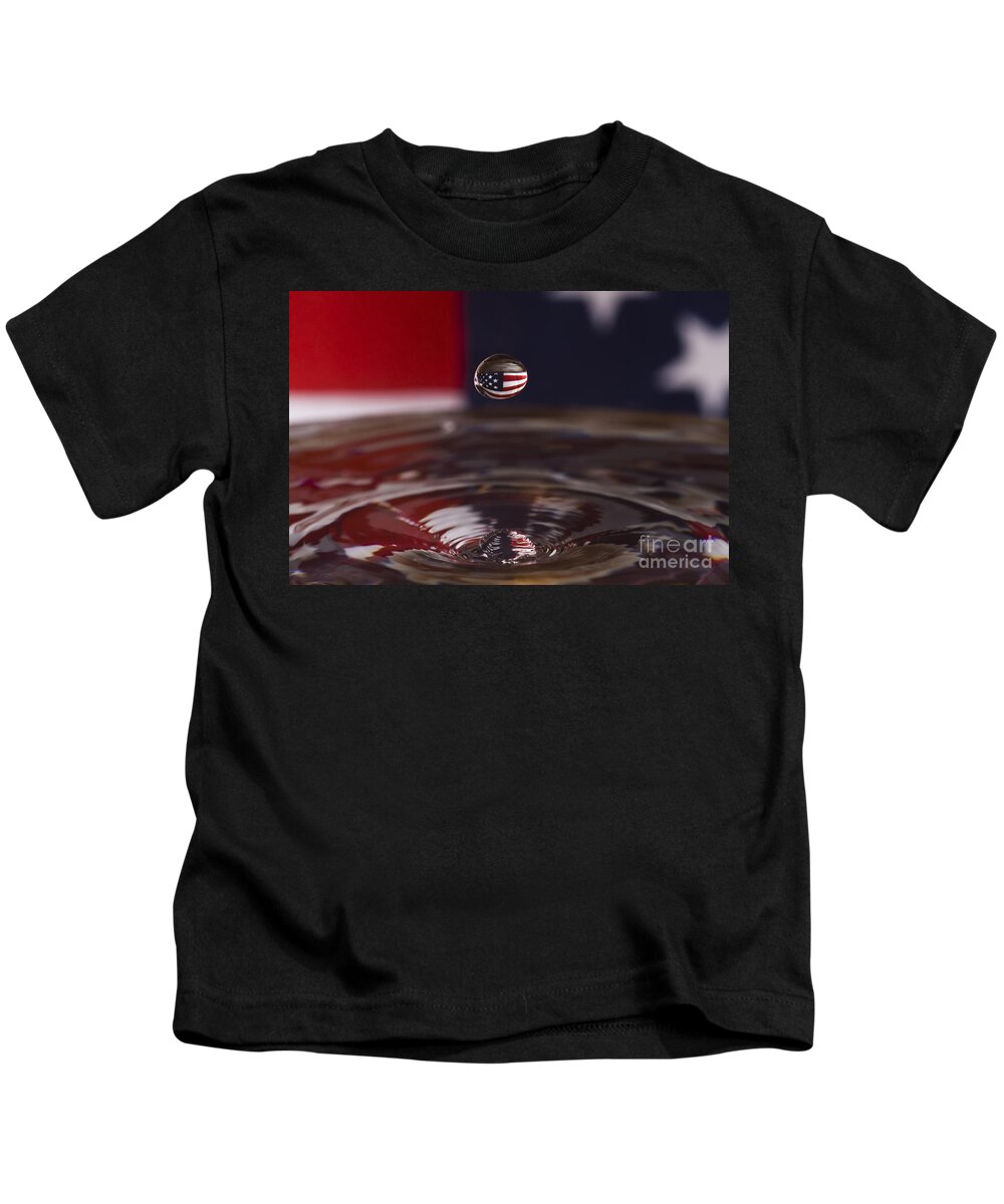 Water Kids T-Shirt featuring the photograph America by Anthony Sacco