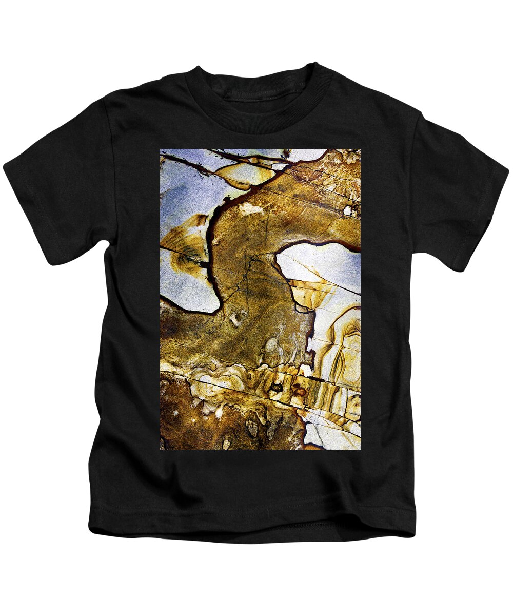 Abstract Kids T-Shirt featuring the photograph Patterns in Stone - 153 by Paul W Faust - Impressions of Light