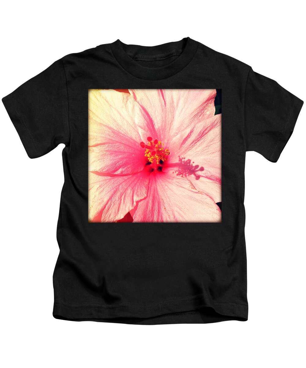 Florida Kids T-Shirt featuring the photograph Pink Hibiscus by Chris Andruskiewicz
