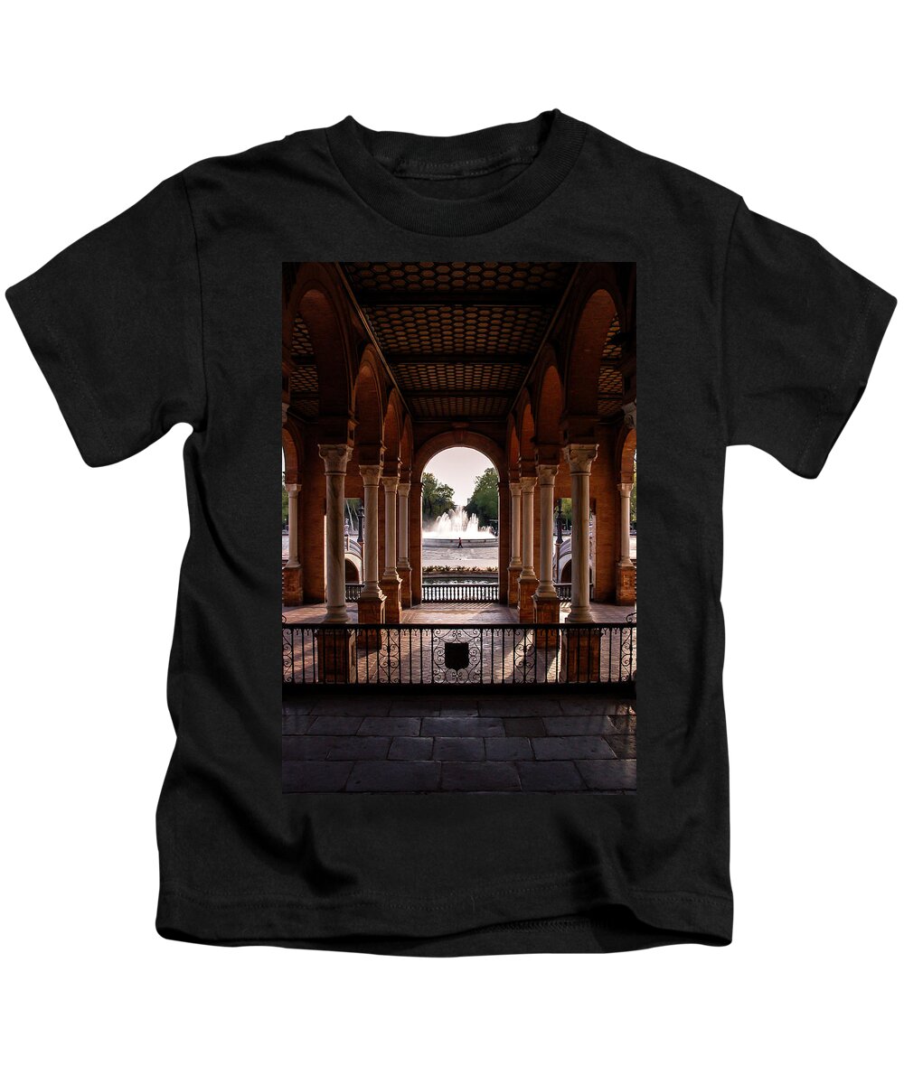 Seville Kids T-Shirt featuring the photograph Point of View by AM FineArtPrints