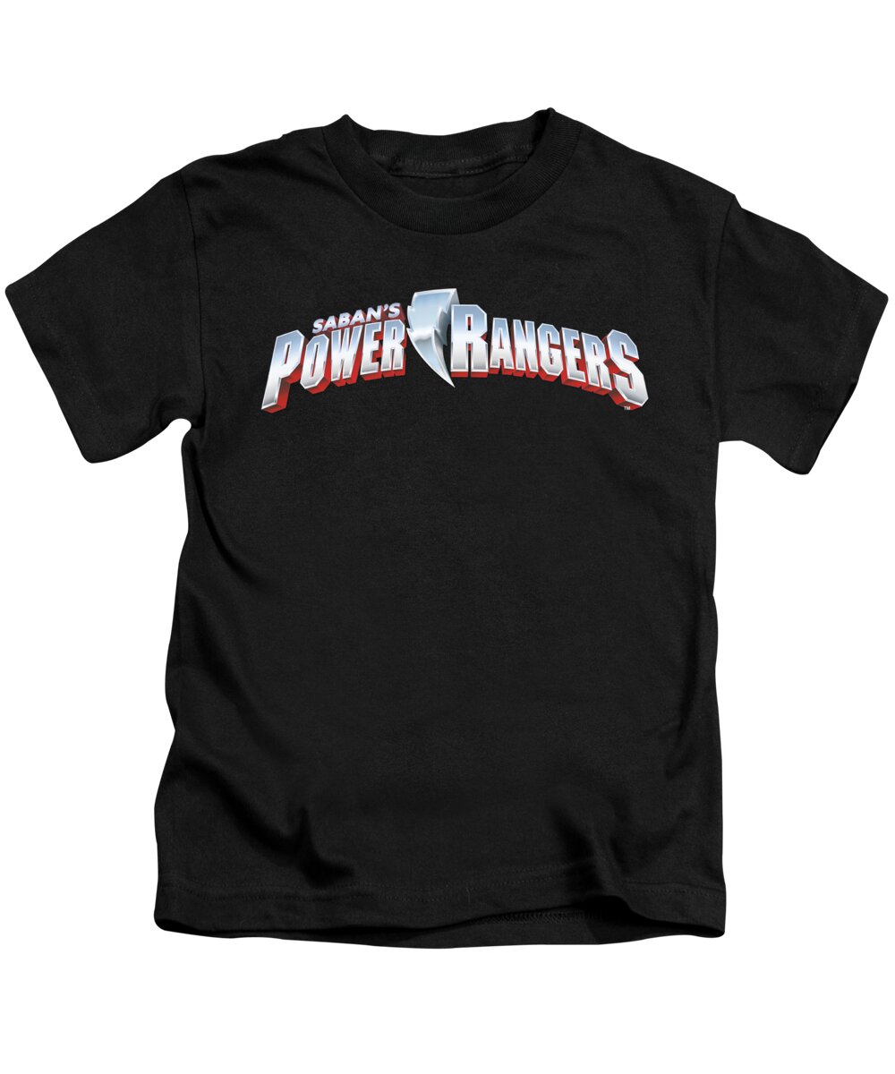  Kids T-Shirt featuring the digital art Power Rangers - New Logo by Brand A