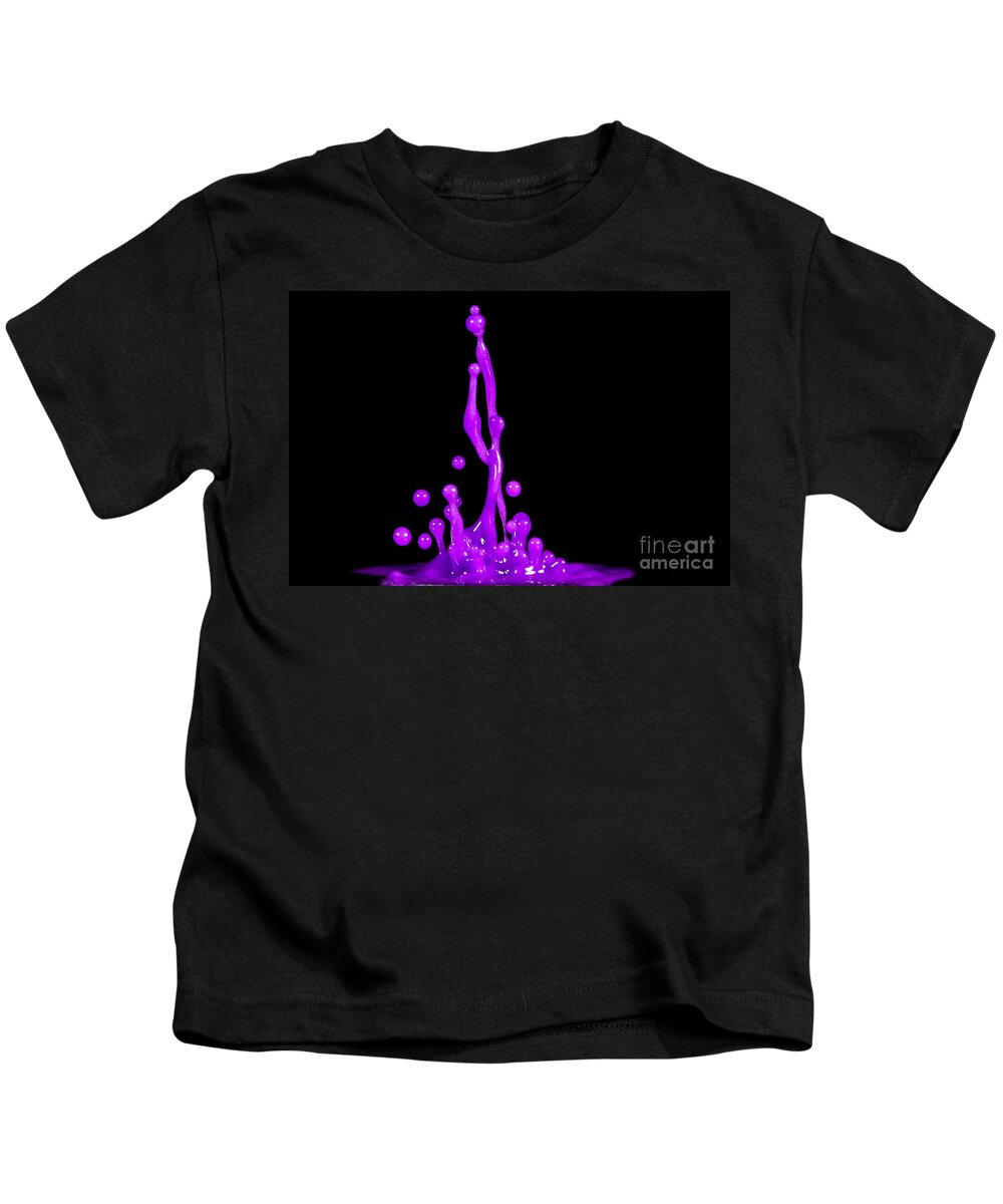 Abstract Kids T-Shirt featuring the photograph Purple Nurple by Anthony Sacco