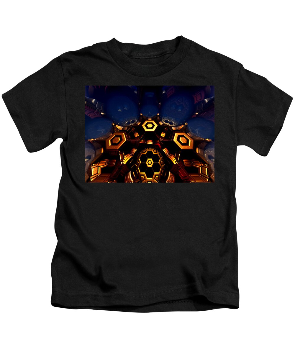 Chaos Kids T-Shirt featuring the digital art Queen's Chamber by Jeff Iverson