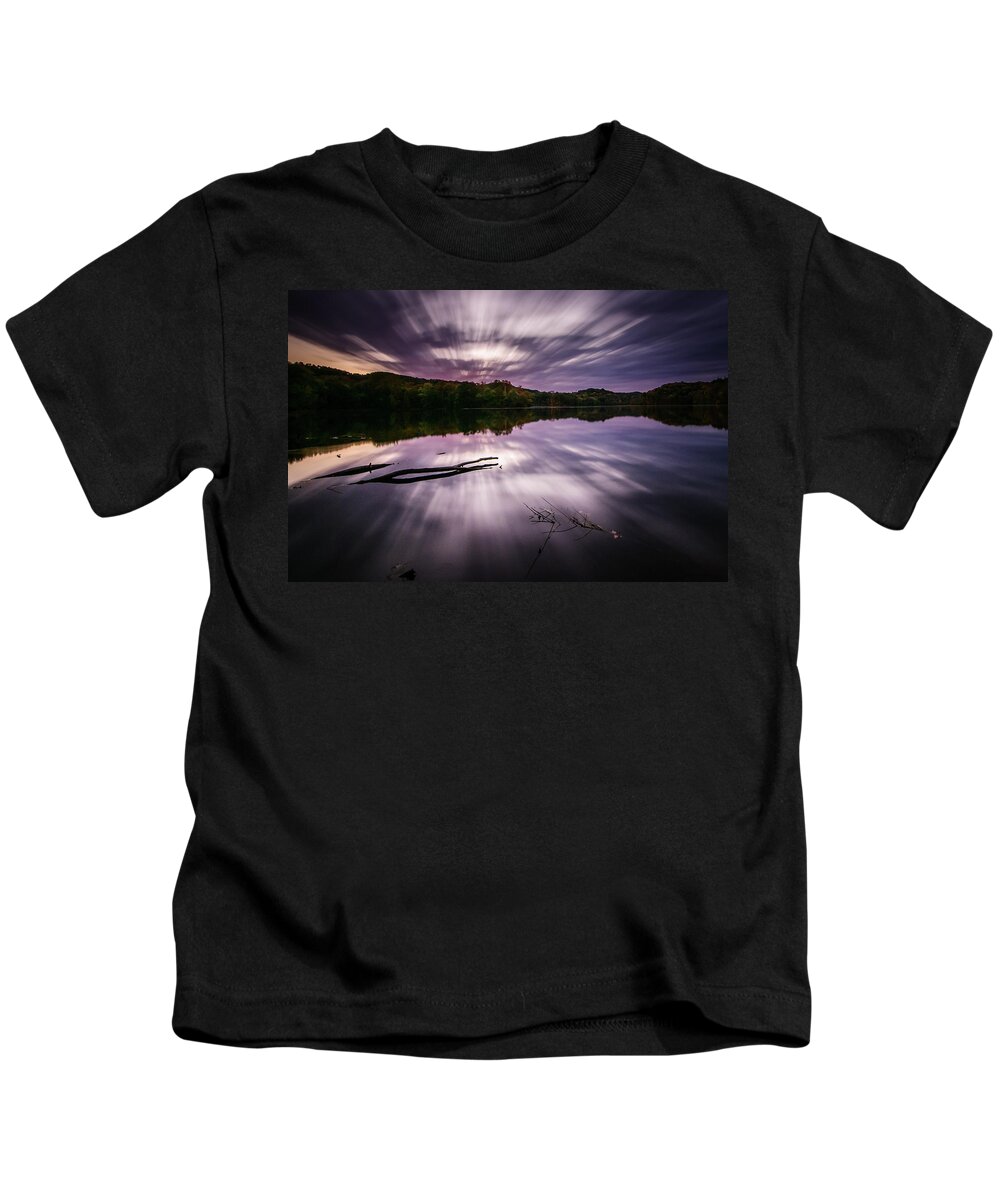 Water Kids T-Shirt featuring the photograph Radnor sunrise by Brett Engle