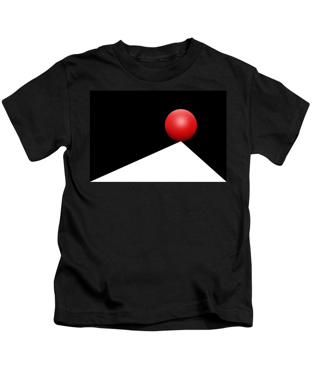 Abstract Kids T-Shirt featuring the photograph Red Ball 29 by Mike McGlothlen